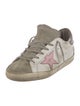 Golden Goose Leather Colorblock Pattern Sneakers