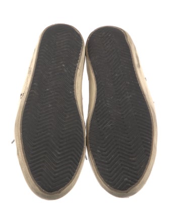 Golden Goose Leather Colorblock Pattern Sneakers