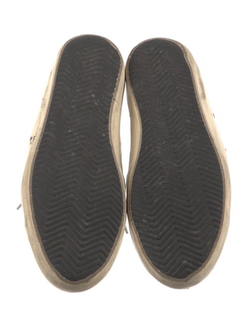 Golden Goose Leather Colorblock Pattern Sneakers