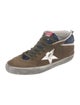 Golden Goose Suede Colorblock Pattern Sneakers