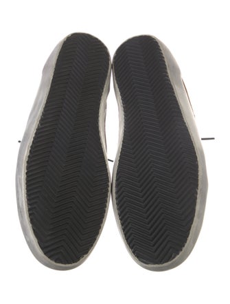 Golden Goose Suede Colorblock Pattern Sneakers