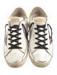 Golden Goose Leather Animal Print Sneakers