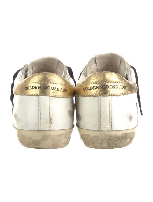 Golden Goose Leather Animal Print Sneakers