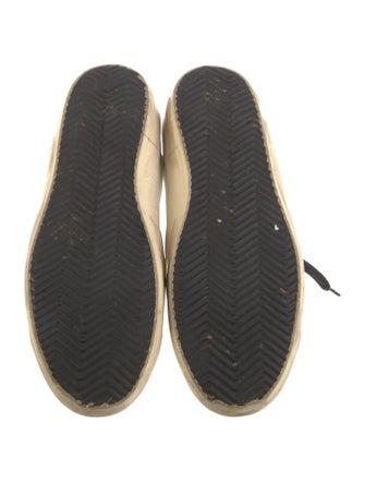 Golden Goose Leather Animal Print Sneakers