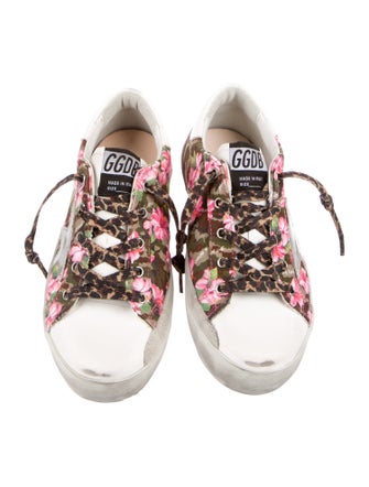Golden Goose Toddler Girls' Floral Printed Low Top Sneakers