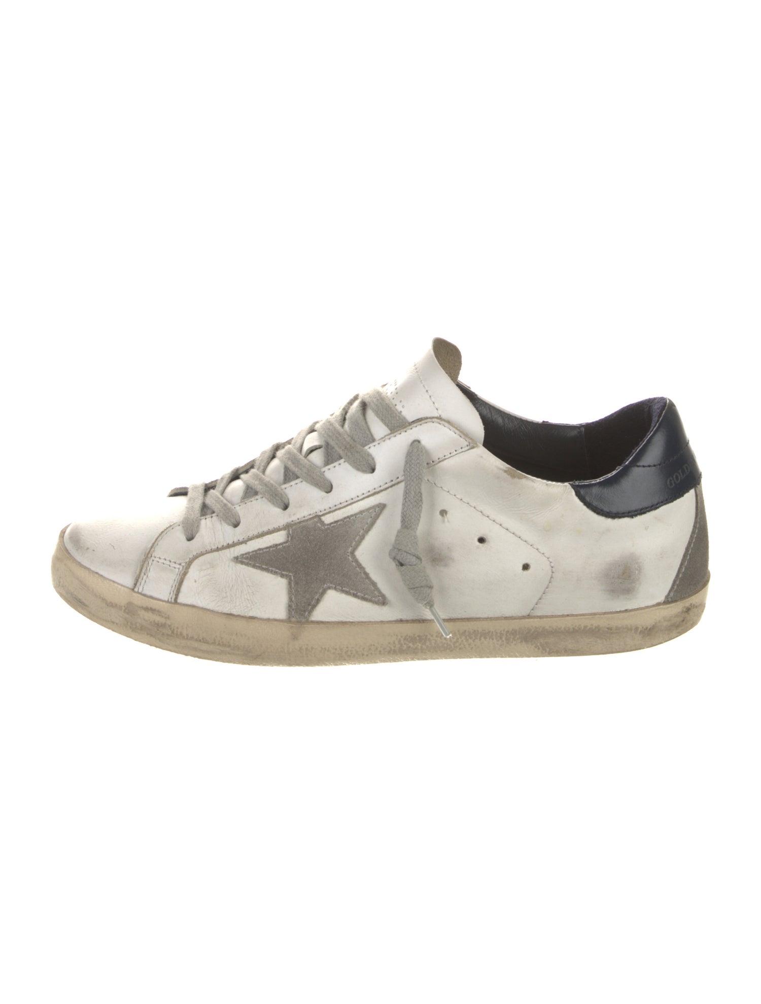 Golden Goose Leather Distressed Accents Sneakers