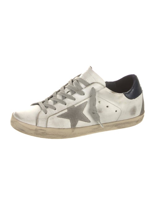 Golden Goose Leather Distressed Accents Sneakers