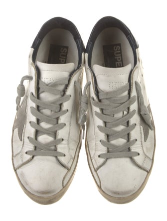 Golden Goose Leather Distressed Accents Sneakers
