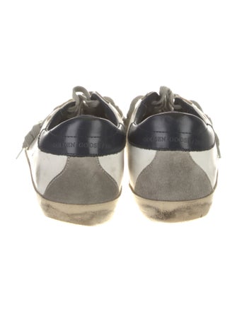 Golden Goose Leather Distressed Accents Sneakers