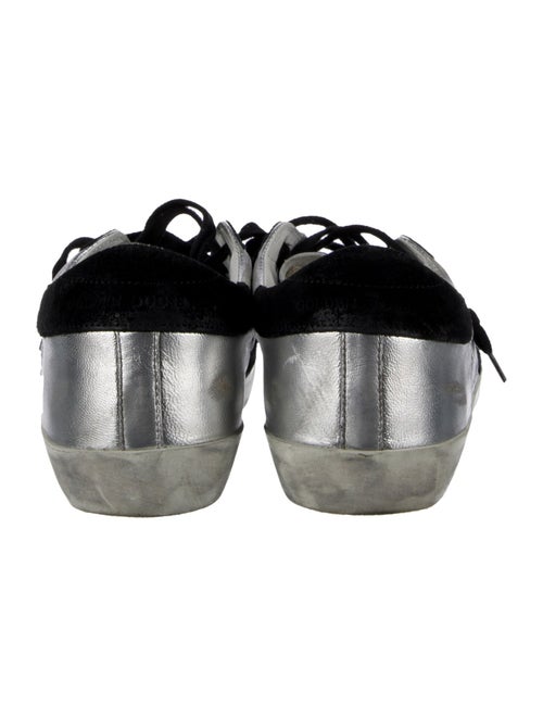 Golden Goose Leather Colorblock Pattern Sneakers