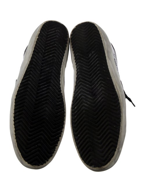 Golden Goose Leather Colorblock Pattern Sneakers