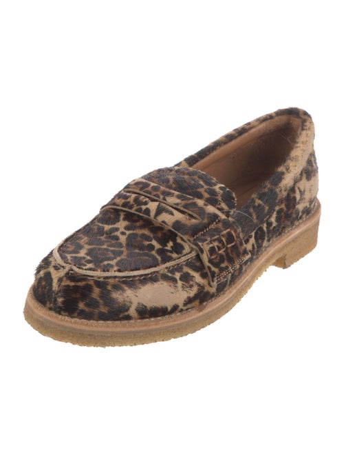 Golden Goose Ponyhair Animal Print Loafers