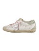 Golden Goose Leather Printed Sneakers