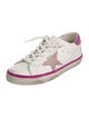 Golden Goose Leather Printed Sneakers
