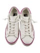 Golden Goose Leather Printed Sneakers