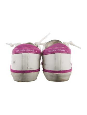 Golden Goose Leather Printed Sneakers