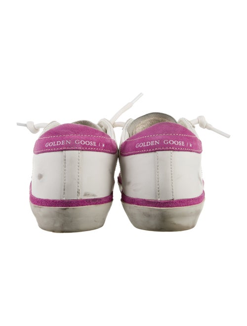 Golden Goose Leather Printed Sneakers