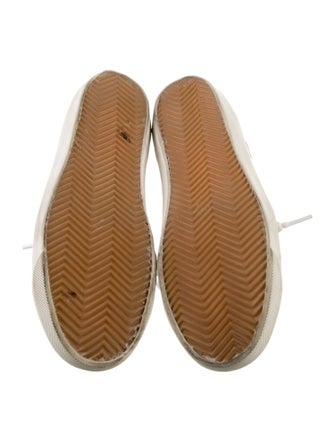 Golden Goose Leather Printed Sneakers