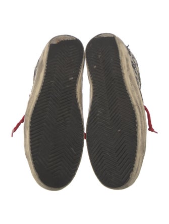Golden Goose Animal Print Distressed Accents Sneakers