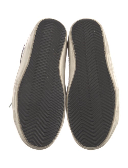 Golden Goose Leather Animal Print Sneakers