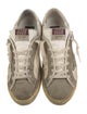 Golden Goose Leather Printed Sneakers