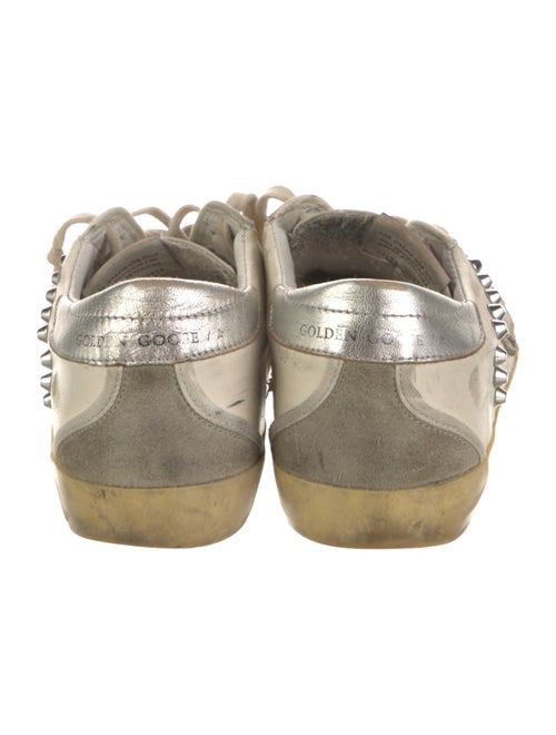 Golden Goose Leather Printed Sneakers
