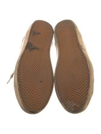 Golden Goose Leather Colorblock Pattern Sneakers