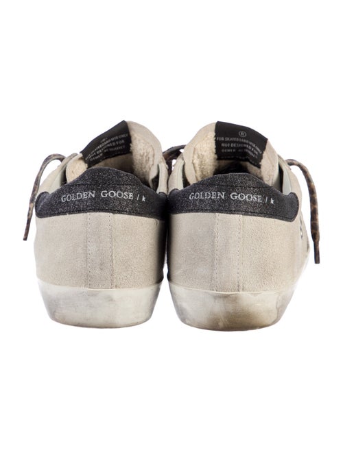Golden Goose Suede Glitter Accents Sneakers