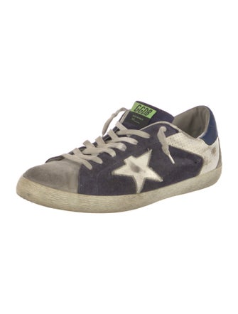 Golden Goose Suede Printed Sneakers