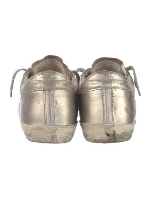 Golden Goose Leather Printed Sneakers