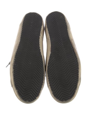 Golden Goose Leather Printed Sneakers