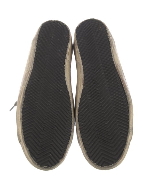 Golden Goose Leather Printed Sneakers