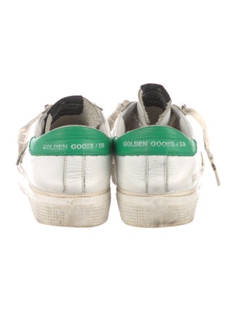 Golden Goose Leather Printed Sneakers