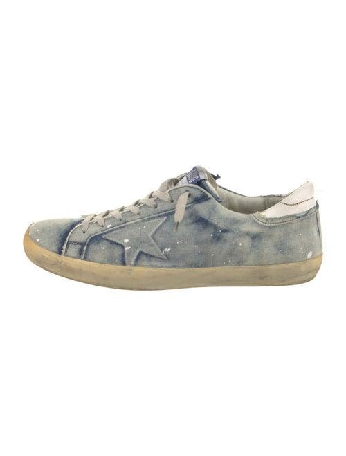 Golden Goose Denim Printed Sneakers