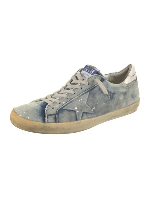 Golden Goose Denim Printed Sneakers
