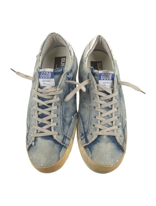 Golden Goose Denim Printed Sneakers