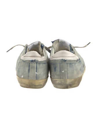 Golden Goose Denim Printed Sneakers