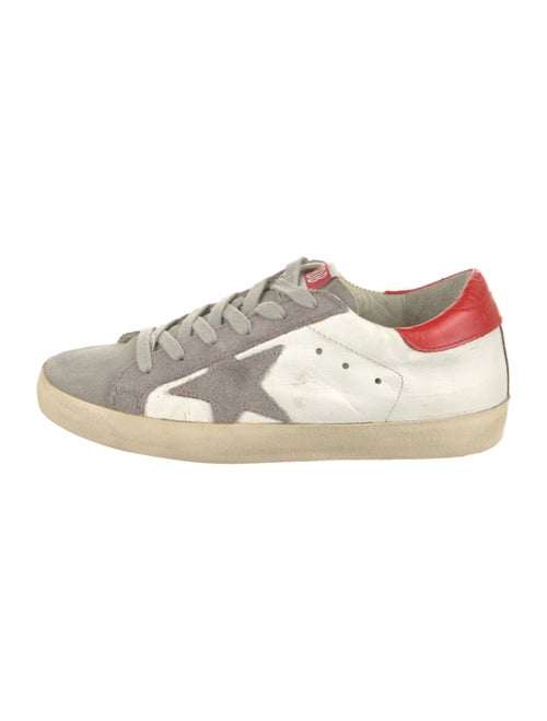 Golden Goose Leather Colorblock Pattern Sneakers