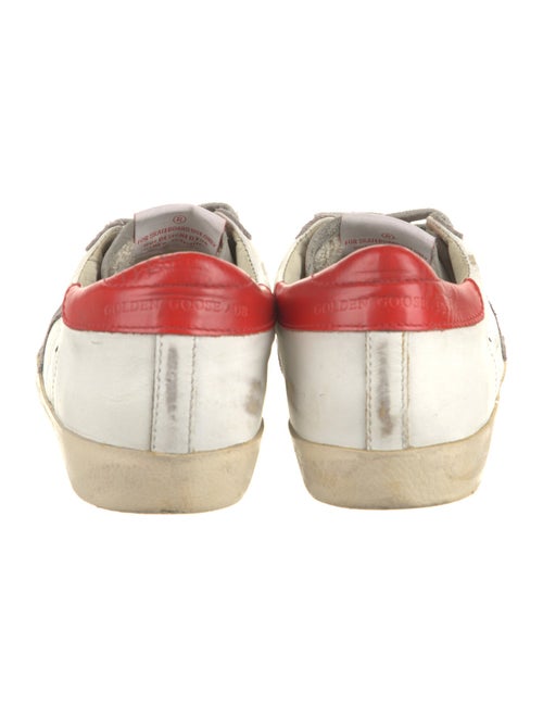 Golden Goose Leather Colorblock Pattern Sneakers