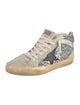 Golden Goose Glitter Colorblock Pattern Sneakers