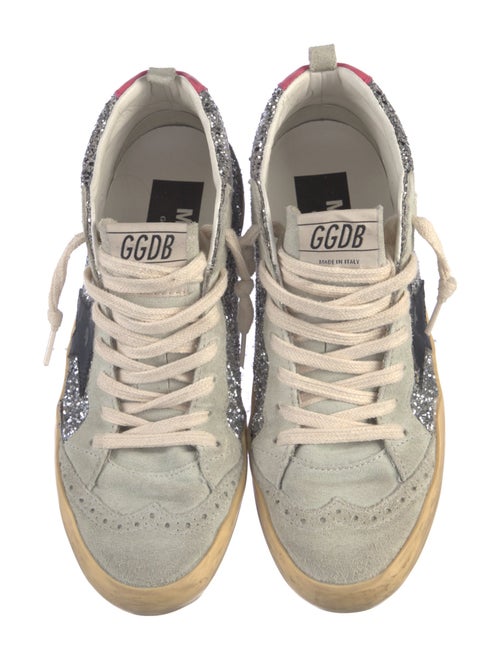 Golden Goose Glitter Colorblock Pattern Sneakers