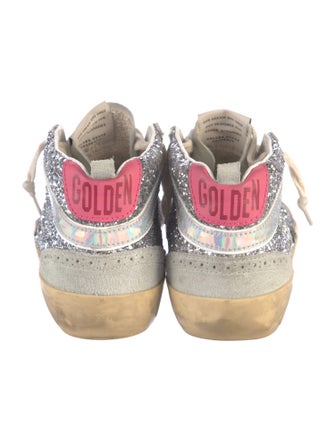 Golden Goose Glitter Colorblock Pattern Sneakers