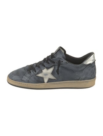 Golden Goose Suede Graphic Print Sneakers