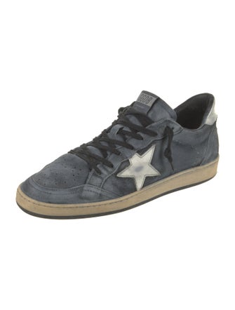 Golden Goose Suede Graphic Print Sneakers