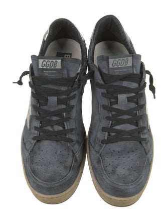 Golden Goose Suede Graphic Print Sneakers