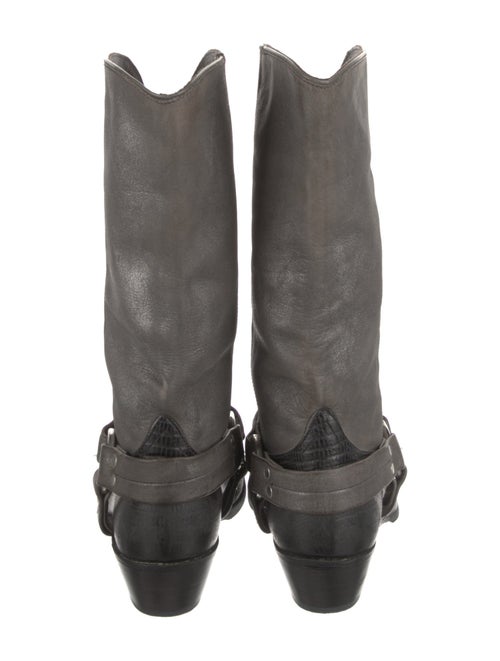 Golden Goose Leather Distressed Accents Moto Boots