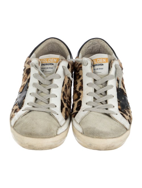 Golden Goose Ponyhair Animal Print Sneakers