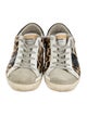 Golden Goose Ponyhair Animal Print Sneakers