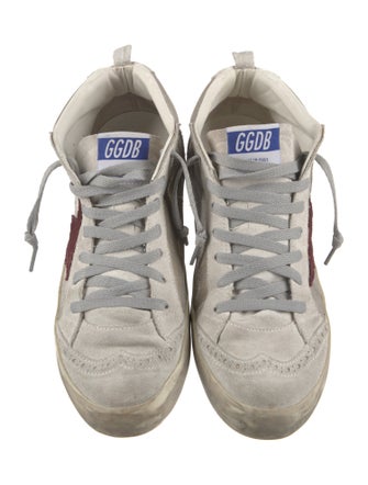 Golden Goose Suede Colorblock Pattern Sneakers