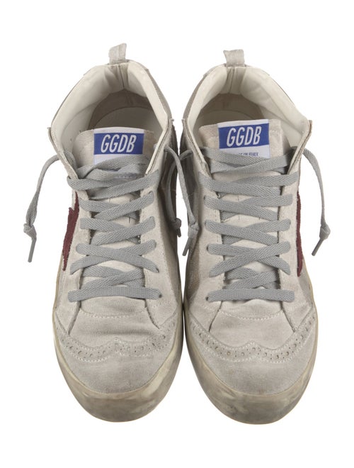 Golden Goose Suede Colorblock Pattern Sneakers